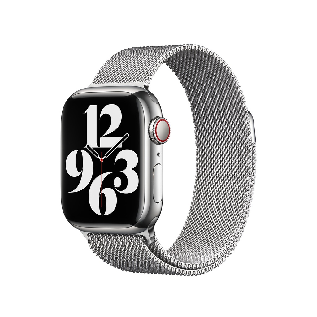 Apple 38/40/41mm Silver Milanese Loop