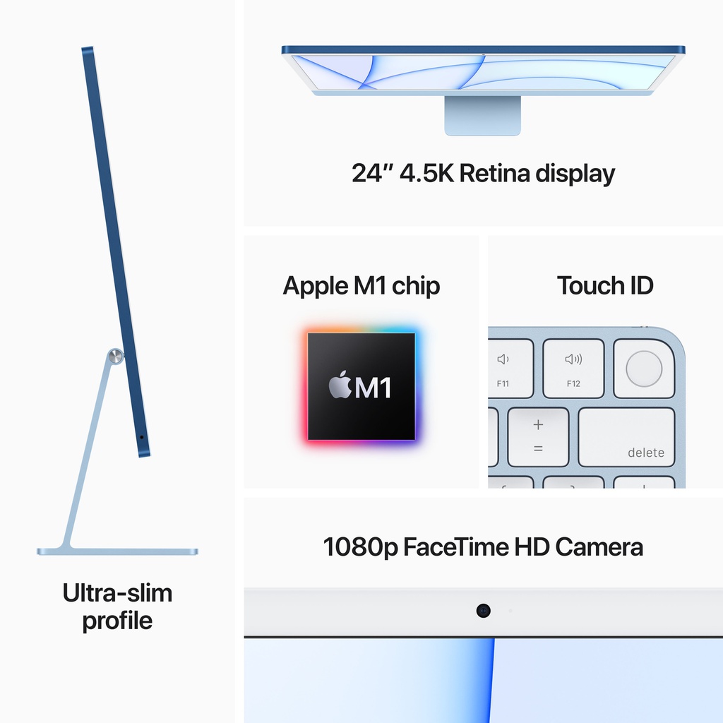 iMac (4.5K Retina, 24-inch, 2021): M1 chip with 8-core CPU and 8-core, Yellow