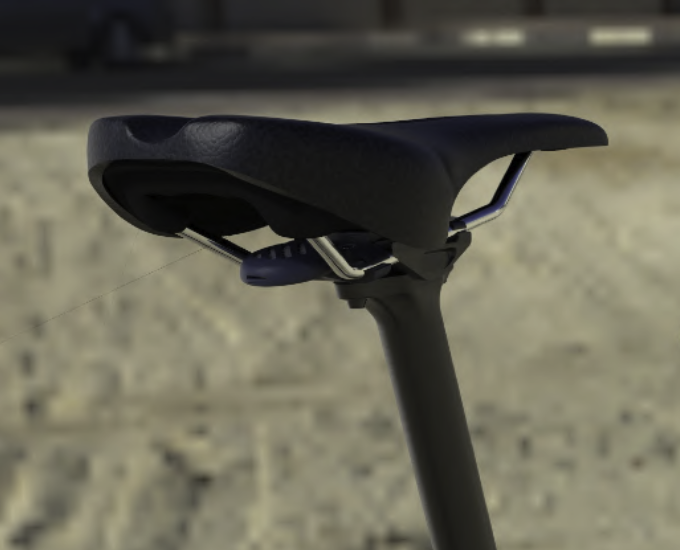 LAUT Bike Saddle Mount for Apple AirTag - Black