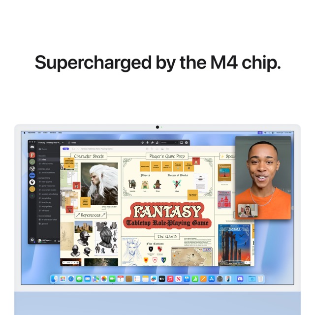 Apple 24-inch iMac with Retina 4.5K display: Apple M4 chip with 8‑core CPU and 8‑core GPU