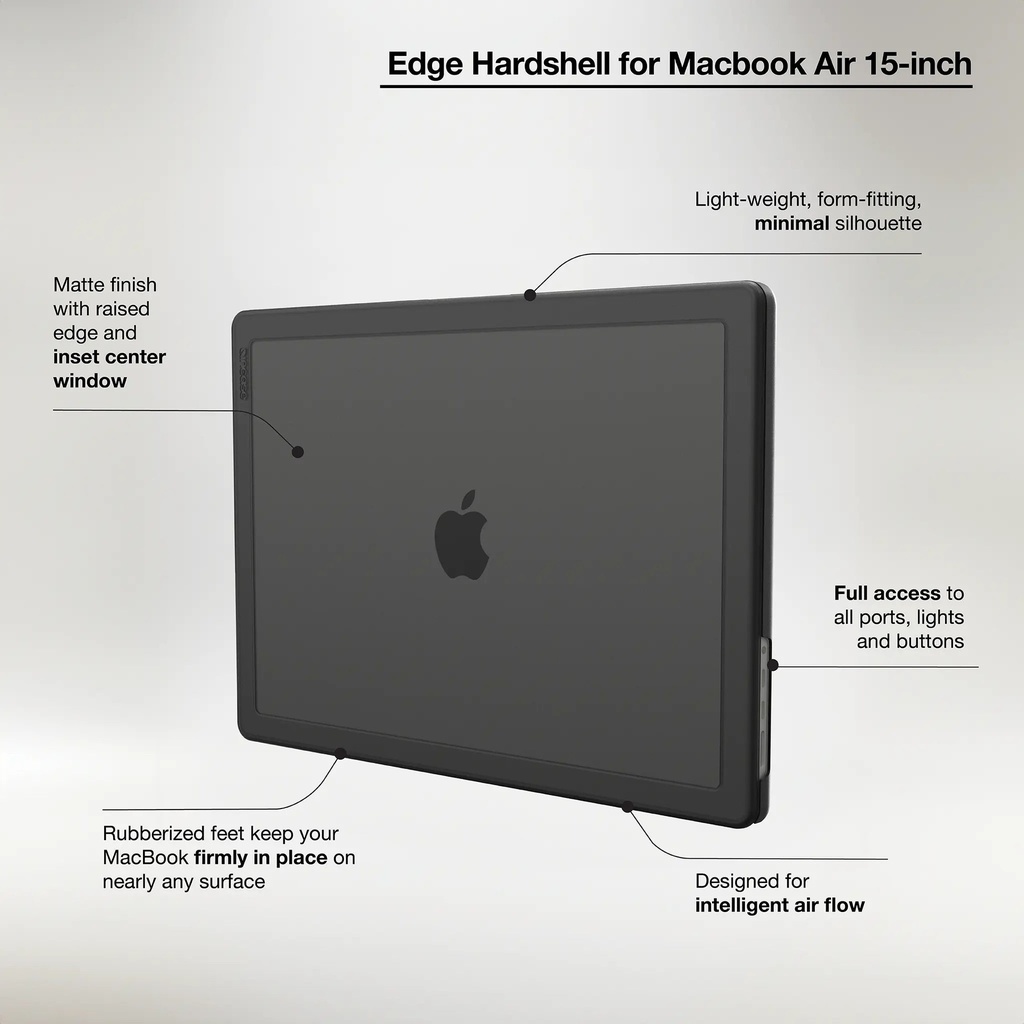 Incase Hardshell Case for 13-inch MacBook Air Dots (M2) - Clear
