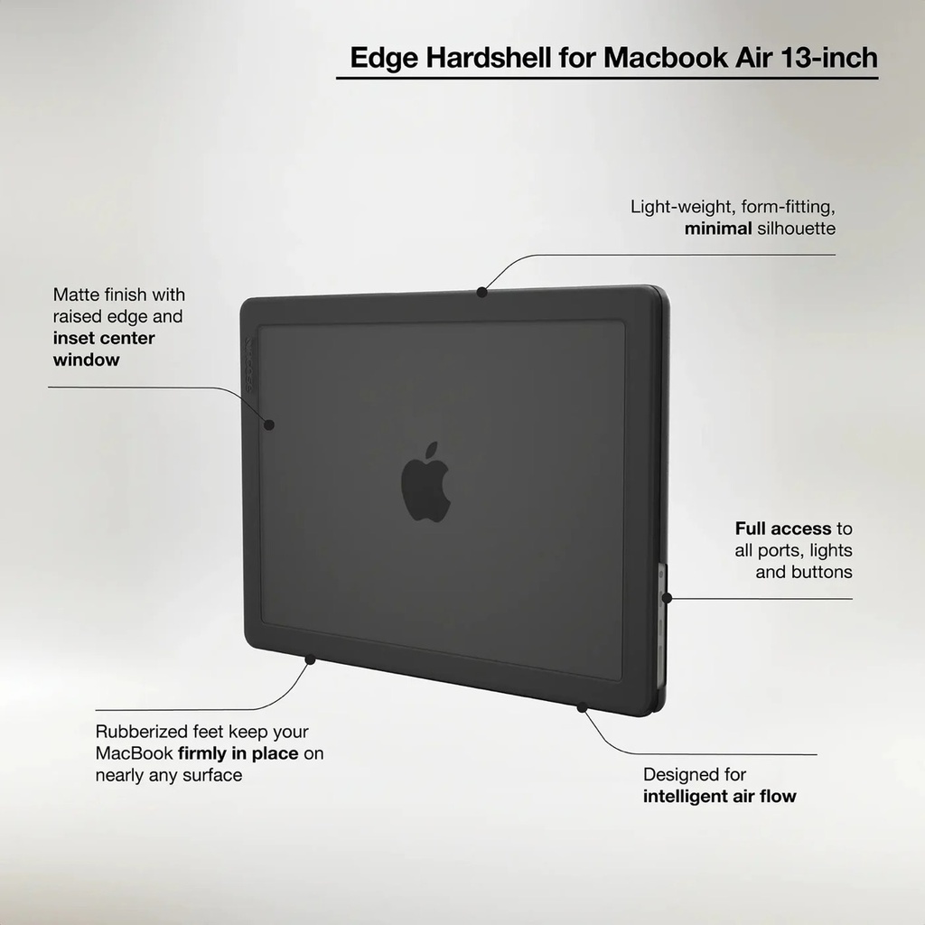 Incase Hardshell Case for 13-inch MacBook Air Dots (M2) - Clear