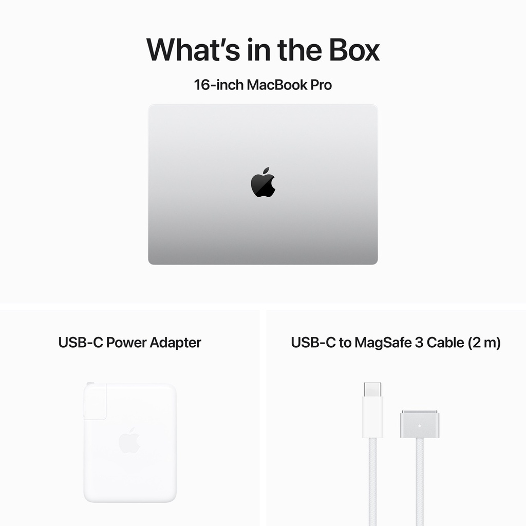 Apple MacBook Pro 16-inch M3 Pro (12-Core CPU, 18-Core GPU, 18GB Unified Memory, 512GB SSD, Silver) - Open Box