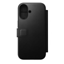 Nomad Modern Leather Folio Case with MagSafe for iPhone 17 - Black