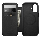 Nomad Modern Leather Folio Case with MagSafe for iPhone 17 - Brown