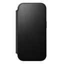 Nomad Modern Leather Folio Case with MagSafe for iPhone 17 Pro - Black
