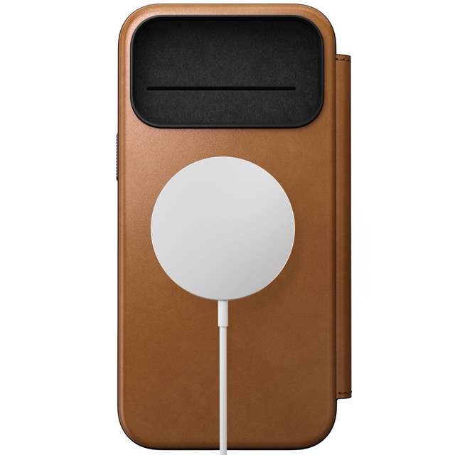 Nomad Modern Leather Folio Case with MagSafe for iPhone 17 Pro Max - Brown