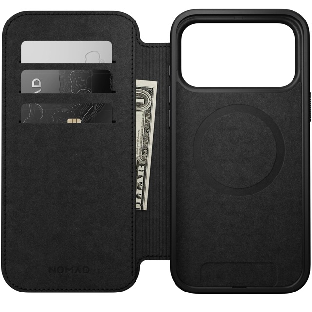 Nomad Modern Leather Folio Case with MagSafe for iPhone 17 Pro Max - Brown