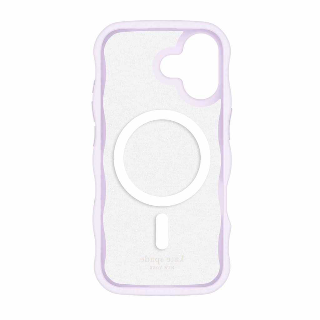 kate spade new york Wavy Protective Hardshell with MagSafe for iPhone 17 - Opal Iridescent