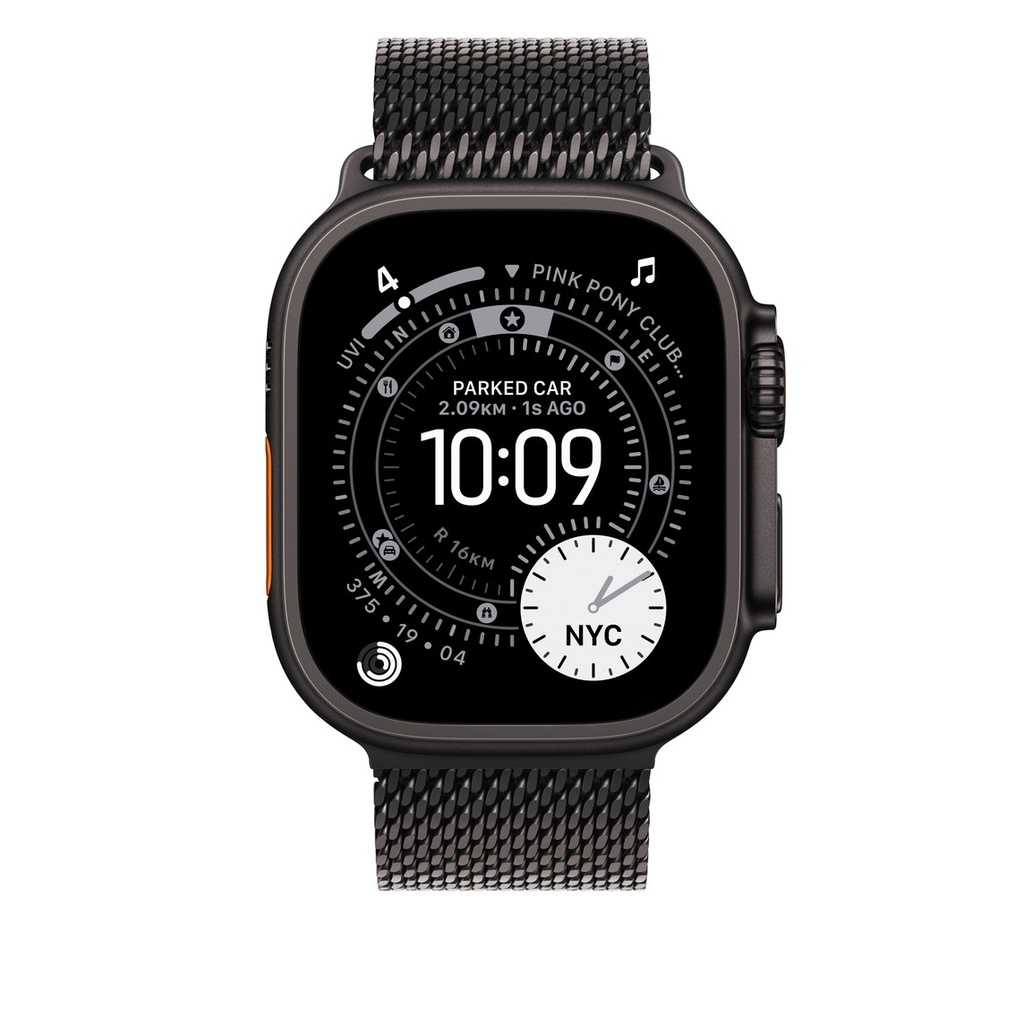 49mm Black Titanium Milanese Loop - Medium