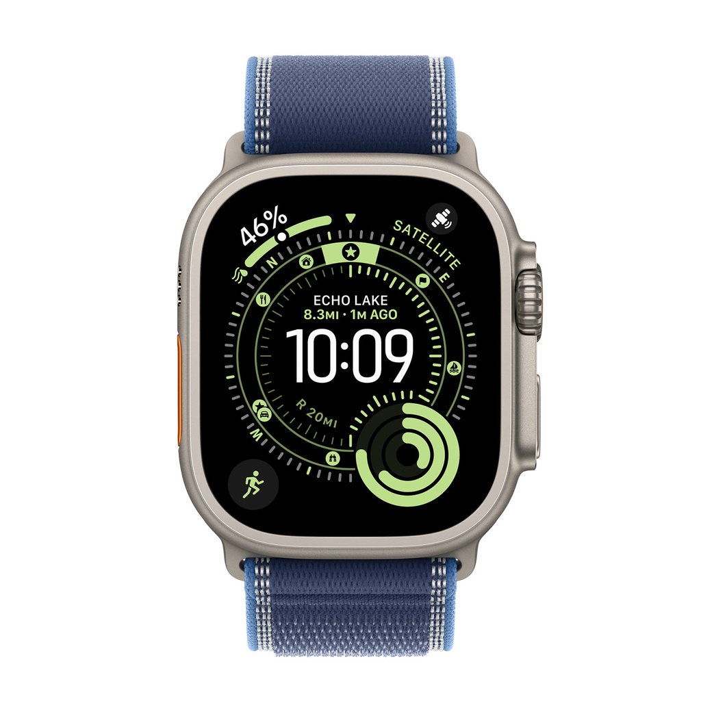49mm Blue/Bright Blue Trail Loop - M/L - Black Titanium Finish