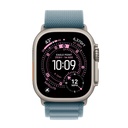 49mm Light Blue Alpine Loop - Large - Natural Titanium Finish