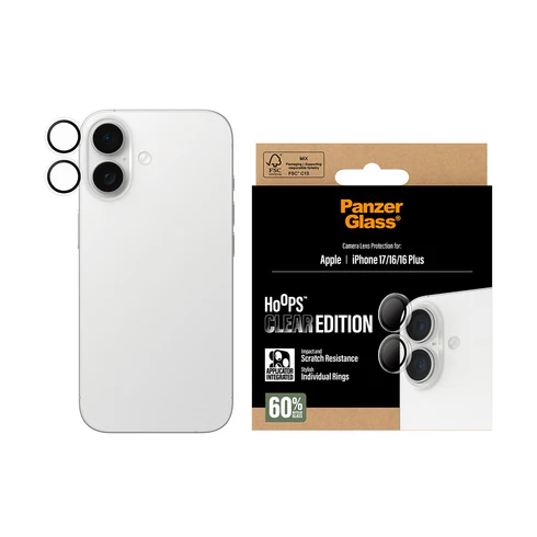 PanzerGlass® Hoops™ Transparent Lens Protector iPhone 17 - Clear