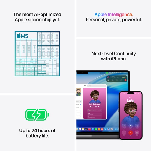 Apple 14-inch MacBook Pro M5 with 10‑core CPU and 10‑core GPU