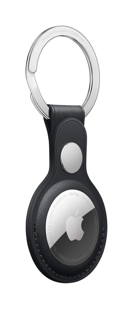 Apple AirTag Leather Key Ring - Midnight