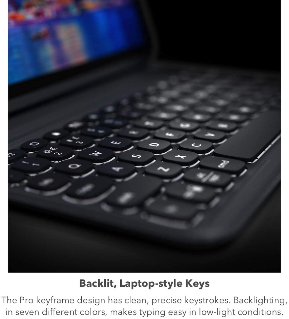 ZAGG Pro Keys Case - Keyboard for Apple iPad Air (Gen 4) - Black