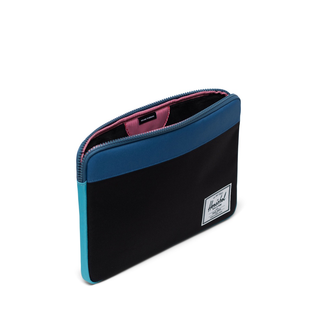 Herschel Anchor Sleeve for 14 Inch Macbook - Black/Blue Ashes/Blue Curacao