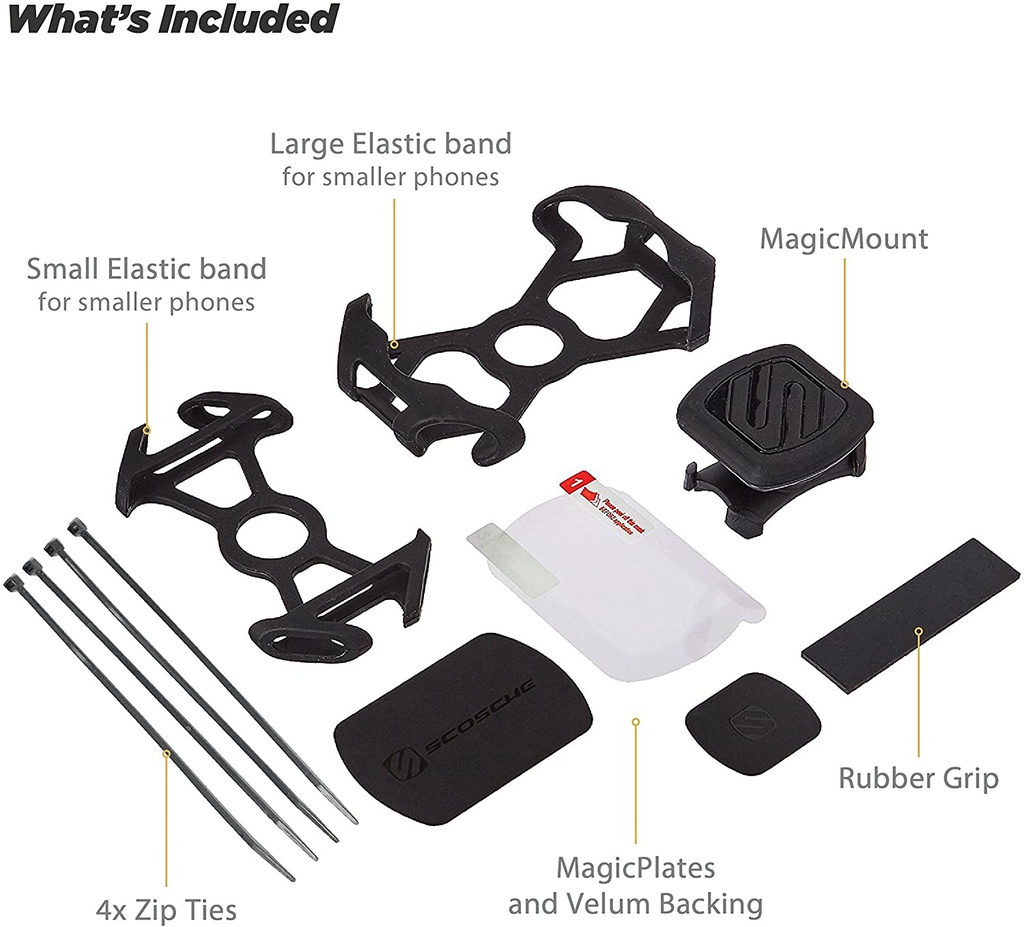 Scosche Magnetic Bike Mount with Elastic Bands