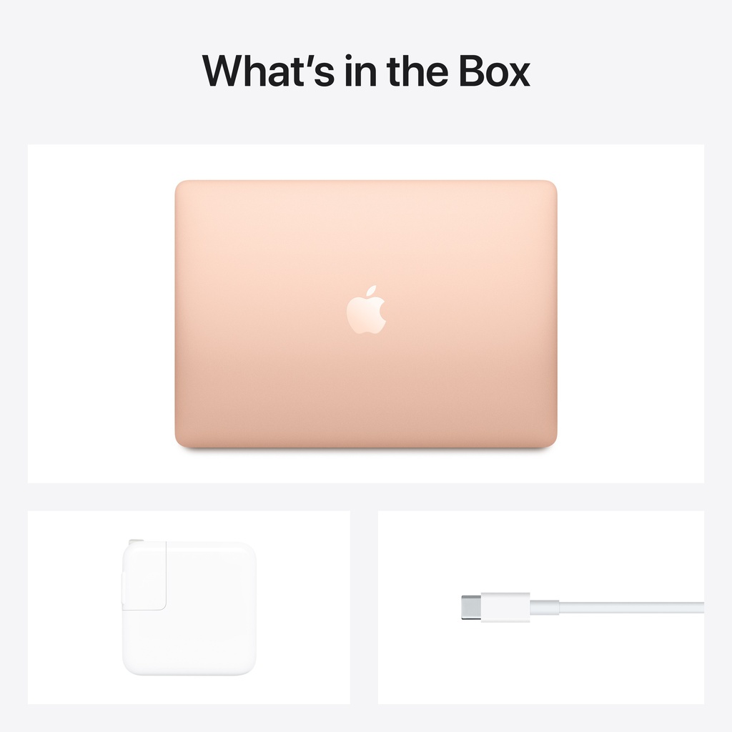 Apple 13-inch MacBook Air: Apple M1 chip with 8-core CPU and 7-core GPU, Gold