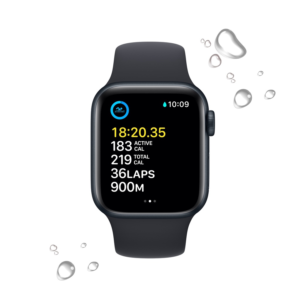 Apple Watch SE Midnight Aluminium Case with Midnight Sport Band