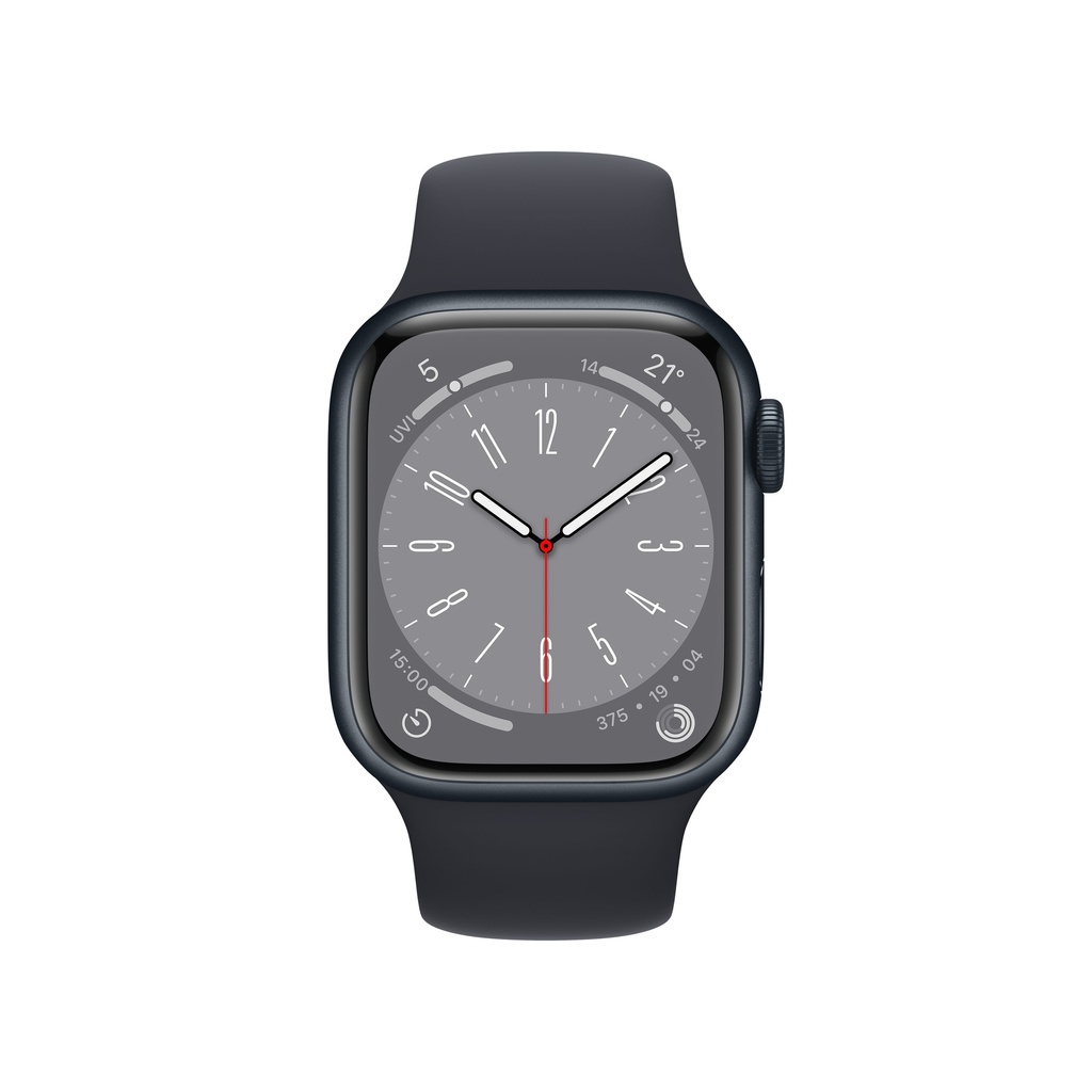Apple Watch Series 8  Midnight Aluminium Case with Midnight Sport Band
