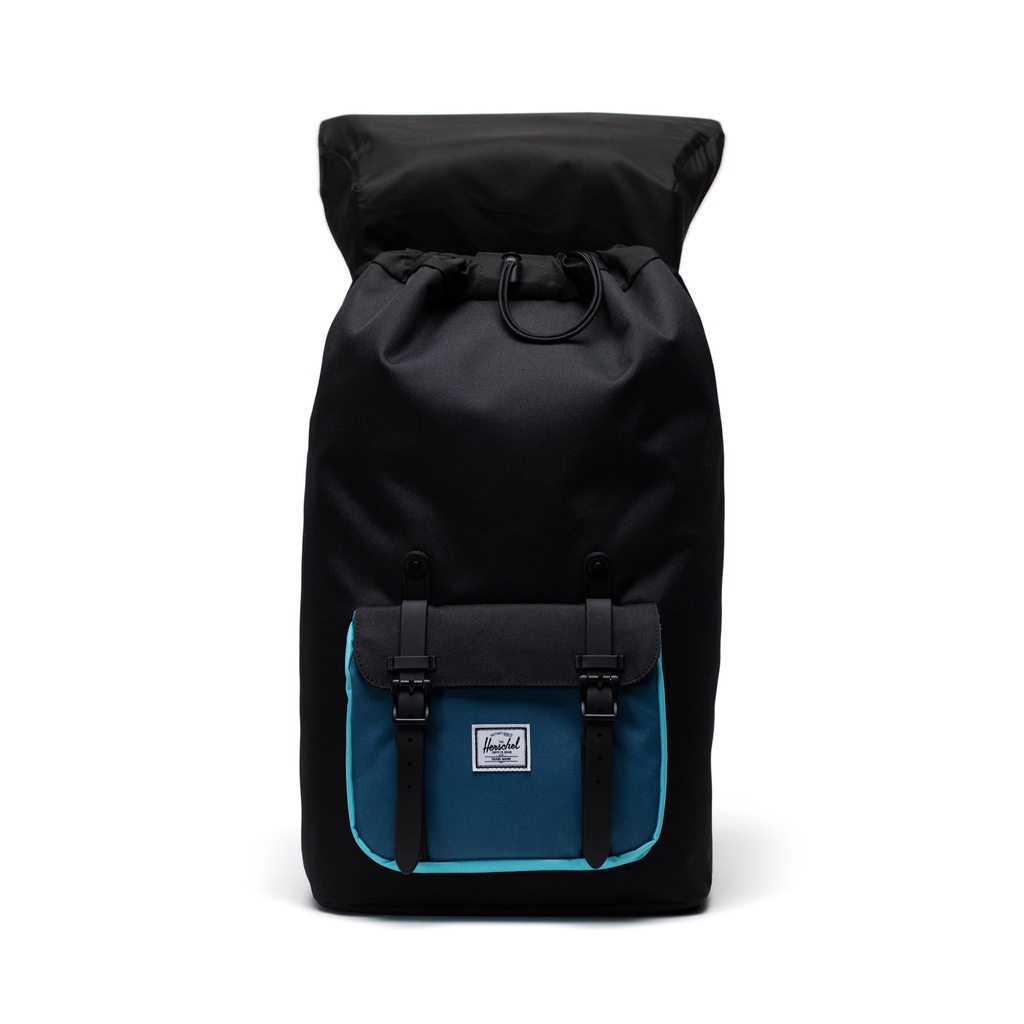 Herschel Little America Backpack - Black/Blue Ashes/Blue Curacao