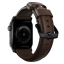 Nomad 42/44/45mm Traditional Strap for Apple Watch - Black Hardware / Brown Leather