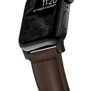 Nomad 42/44/45mm Traditional Strap for Apple Watch - Black Hardware / Brown Leather