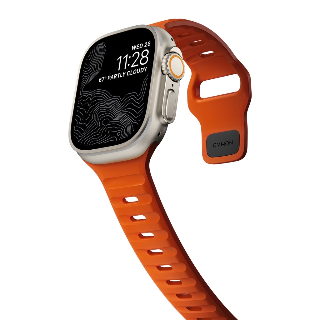 Nomad Sport Waterproof Band for Apple Watch 42/44/45mm - Orange