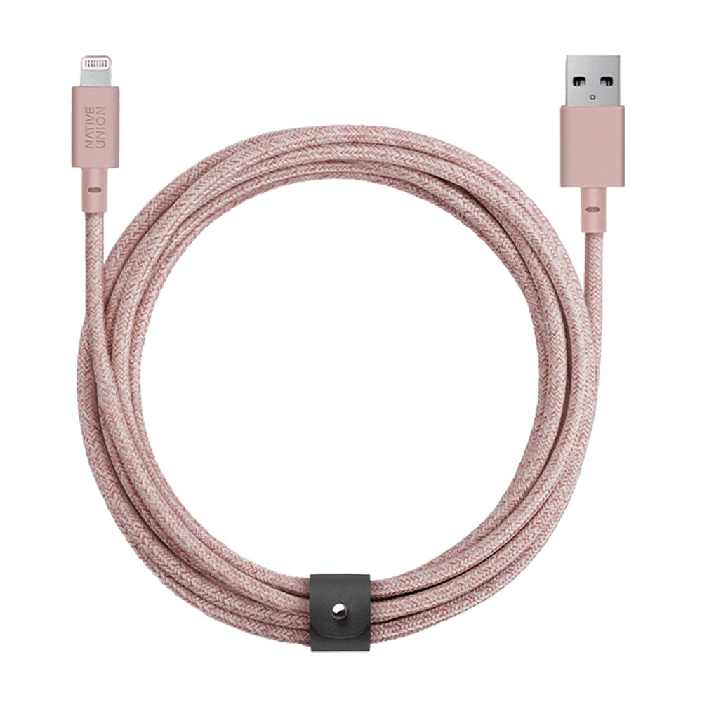 Native Union 3M USB to Lightning Knot Night Cable - Rose Pink