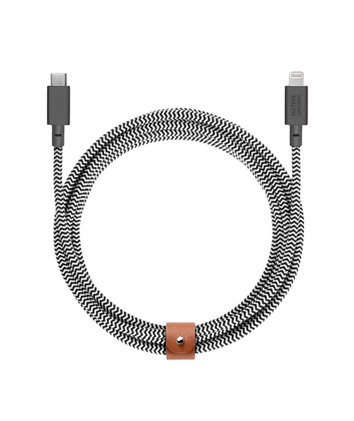 Native Union 3M Belt USB-C to Lightning Cable - Zebra