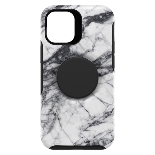 Otterbox Otter + Pop Symmetry Case with Swappable PopTop for iPhone 12 mini - White Marble