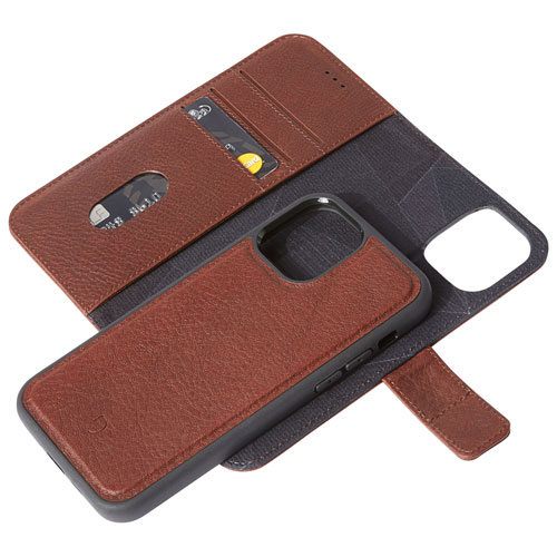 Decoded Leather Detachable Wallet Case iPhone 12 Pro Max - Brown