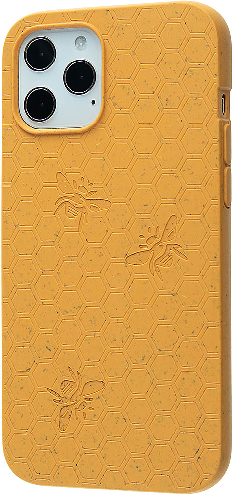 Pela Compostable Eco-Friendly Protective Case for iPhone 12 Pro Max - Yellow Honey Bee