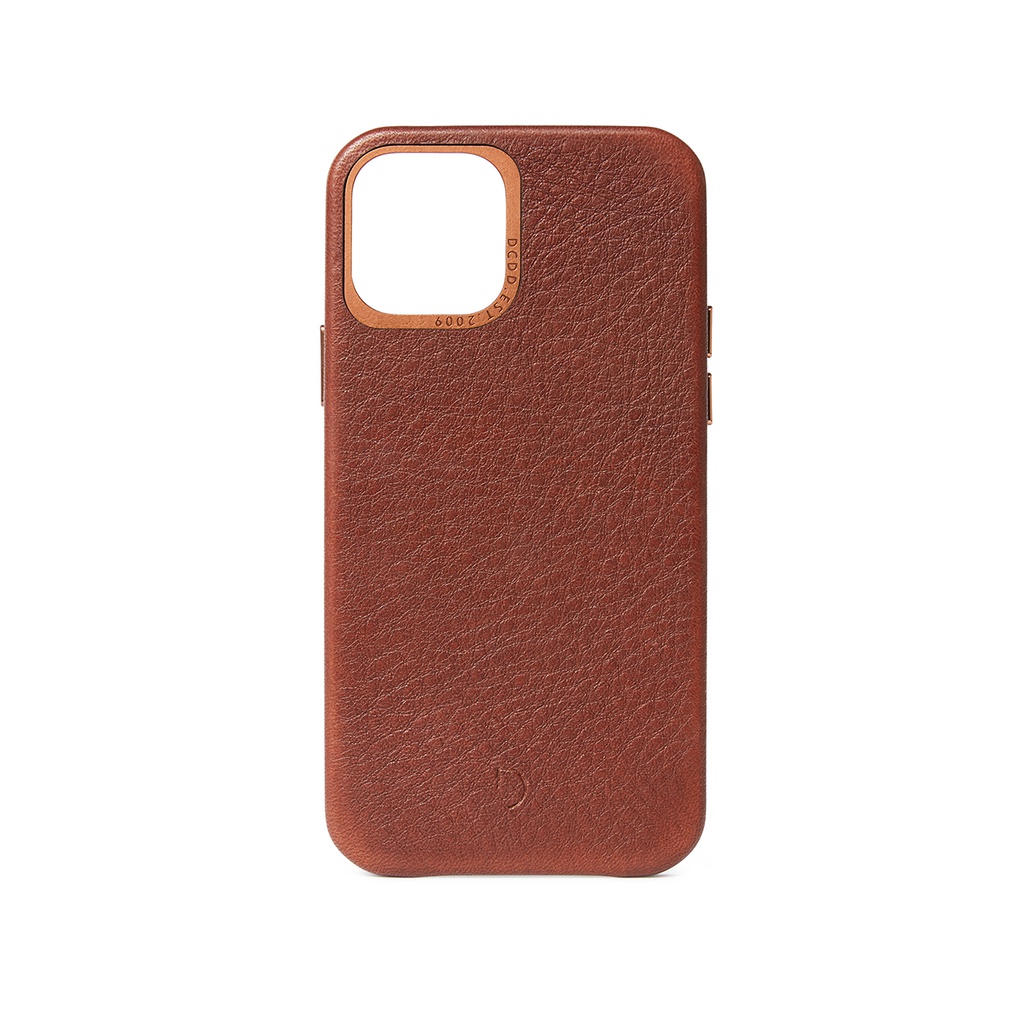 Decoded Leather Backcover Case iPhone 12 / 12 Pro - Brown