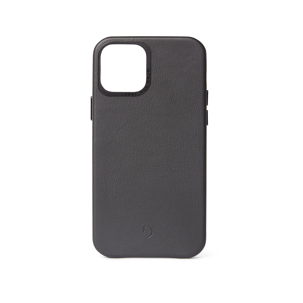 Decoded Leather Backcover Case iPhone 12 / 12 Pro - Black