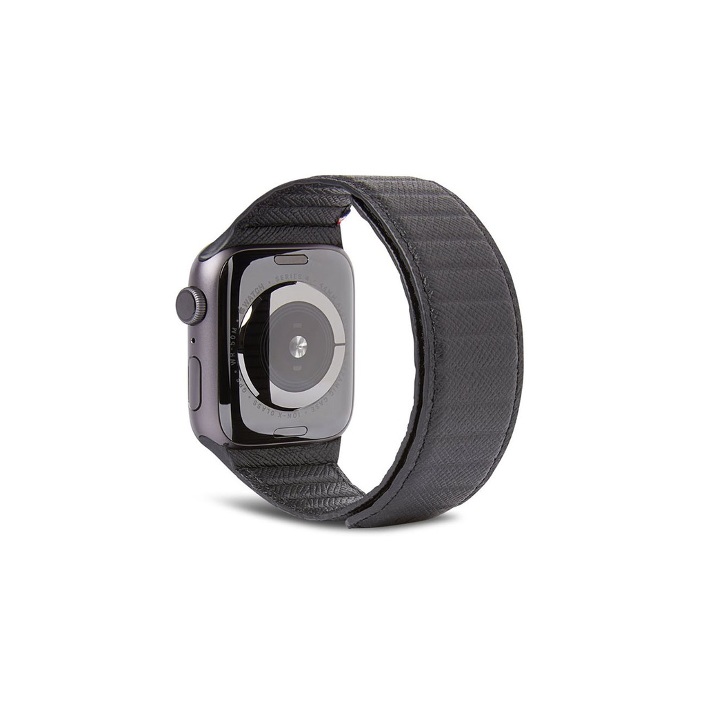 Decoded Leather Magnetic Traction Strap LITE for Apple Watch - 38mm/40mm/41mm/42mm - Black