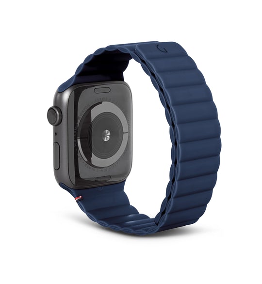 Decoded Silicone Magnetic Traction Strap for Apple Watch 42/44mm - Matte Navy