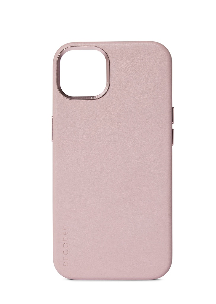 Decoded MagSafe Leather Backcover for iPhone 13 - Powder Pink