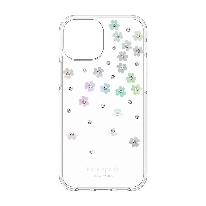 kate spade NY Protective Hardshell Case for iPhone 13 Pro - Scattered Flowers White