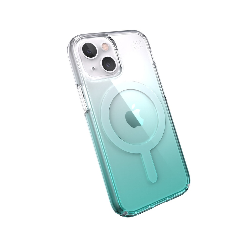 Speck Presidio Perfect Clear Ombre Case with MagSafe for iPhone 13 Mini - Fantasy Teal
