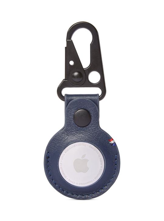 Decoded Leather Dogclip for Airtag - Navy