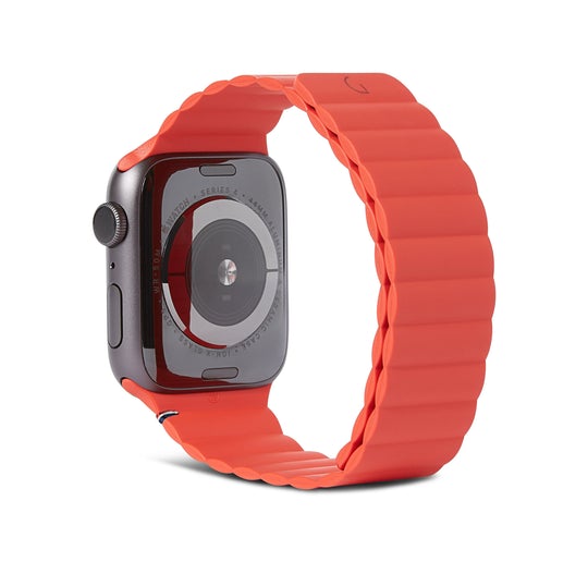 Decoded Silicone Magnetic Traction Strap for Apple Watch 42mm - 45mm - Brick
