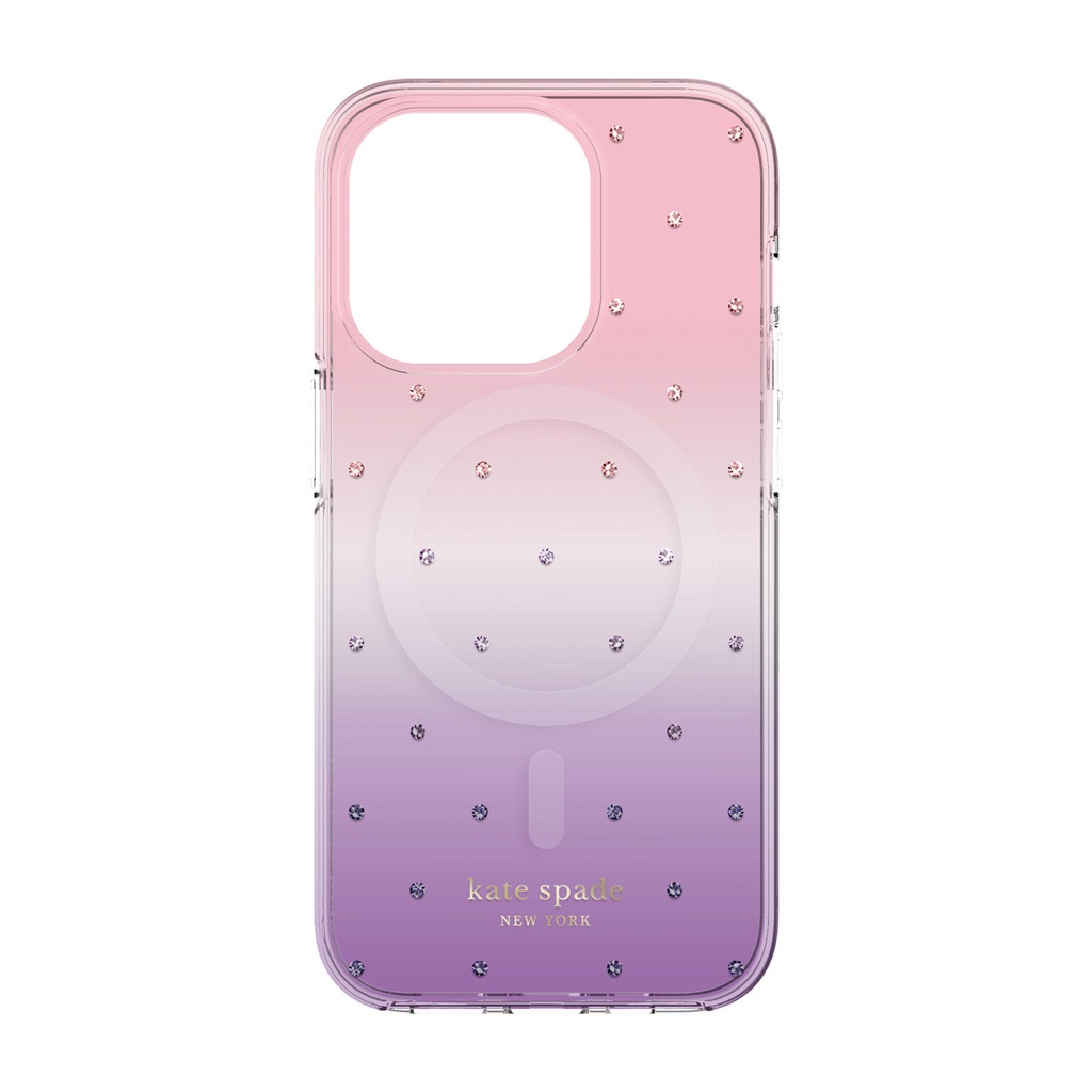 kate spade Protective Hardshell for MagSafe Case for iPhone 14 Pro - Ombre Pin Dot