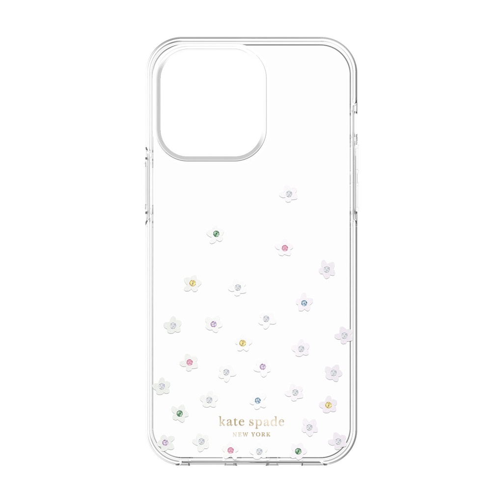 kate spade new york Protective Hardshell Case for iPhone 14 Pro Max - Pearl Wild Flowers