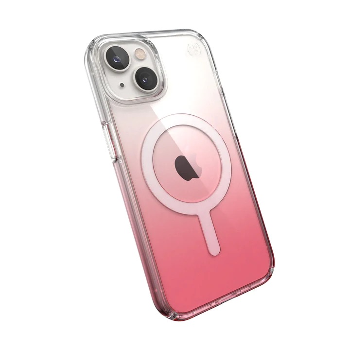 Speck Presidio Perfect Ombre Clear with MagSafe for iPhone 14 - Clear/Vintage Rose Fade