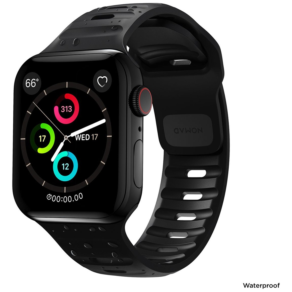 Nomad Sport Waterproof Band for Apple Watch 42/44/45mm - Black
