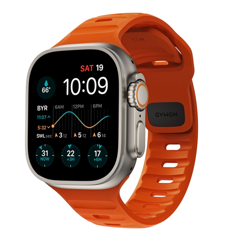 Nomad Sport Waterproof Band for Apple Watch 42mm/44mm/45mm/46mm/49mm - Orange