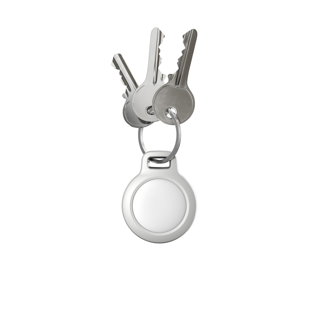 Nomad Rugged Keychain for AirTag - White