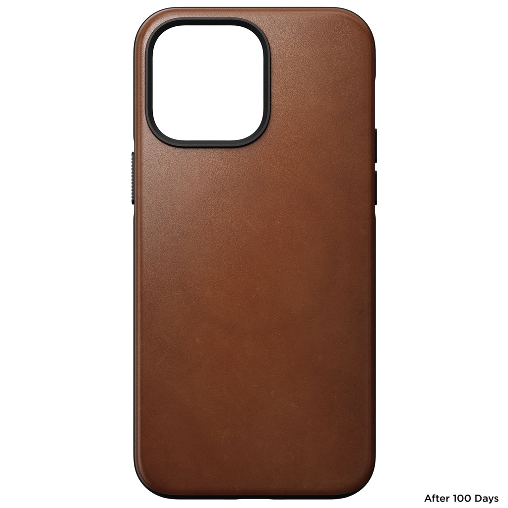 Nomad Leather Case with MagSafe for iPhone 14 Pro - English Tan